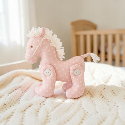 Alimrose Jointed Pony Pink White Spot