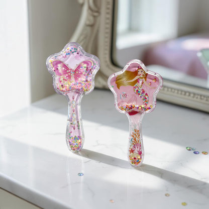 Pink Poppy Enchanted Mermaid  Hair Brush