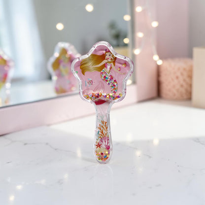 Pink Poppy Enchanted Mermaid  Hair Brush