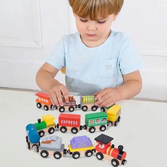 Tooky Toy My Forest Friends Wooden Magnetic Train & Carriage Set in Case