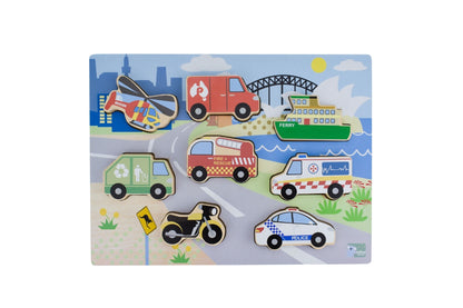 Koala Dream Wooden Chunky Aussie Transport Vehicle Puzzle