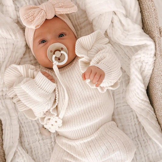 Petite + Co Floral Oversized Bow Headband Pink