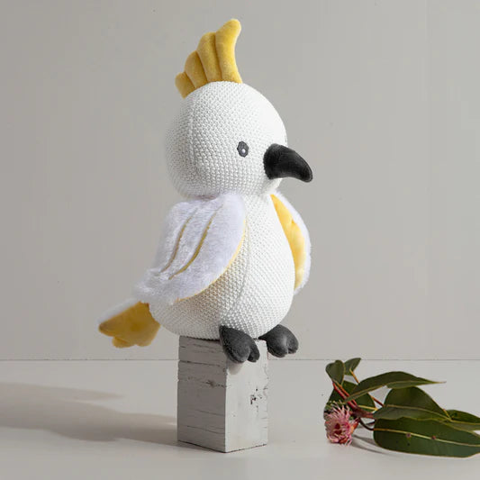 Living Textiles Australiana Knitted Toy Colin the Cockatoo