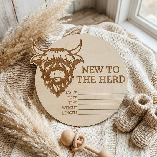 Timber Tinkers ‘New To The Herd’ Birth Annoucement Disc