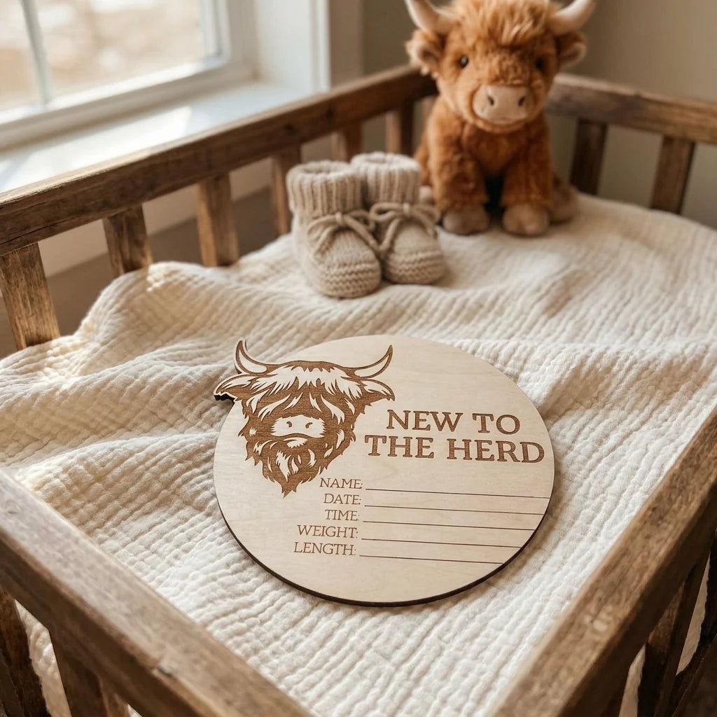 Timber Tinkers ‘New To The Herd’ Birth Annoucement Disc