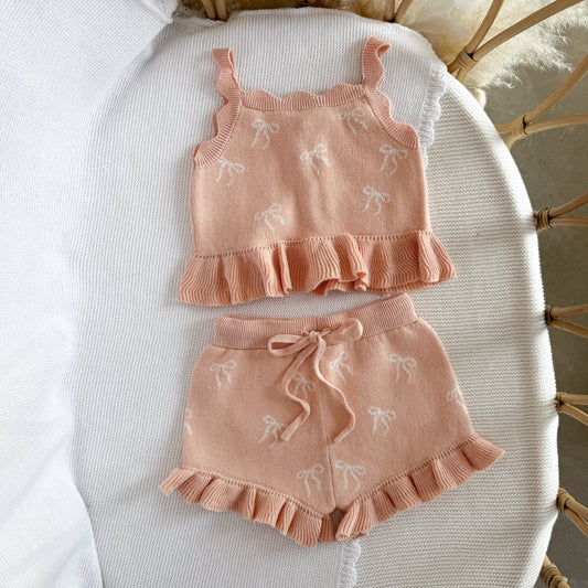 Blossom & Pear Whimsy Bow Knit Tie Set
