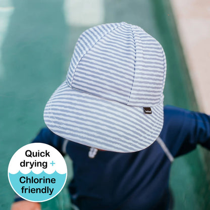 Bedhead Hats Swim Legionnaire Flap Beach Hat Stevie Stripe