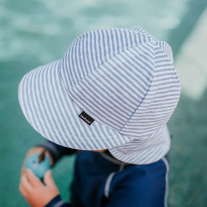 Bedhead Hats Swim Legionnaire Flap Beach Hat Stevie Stripe