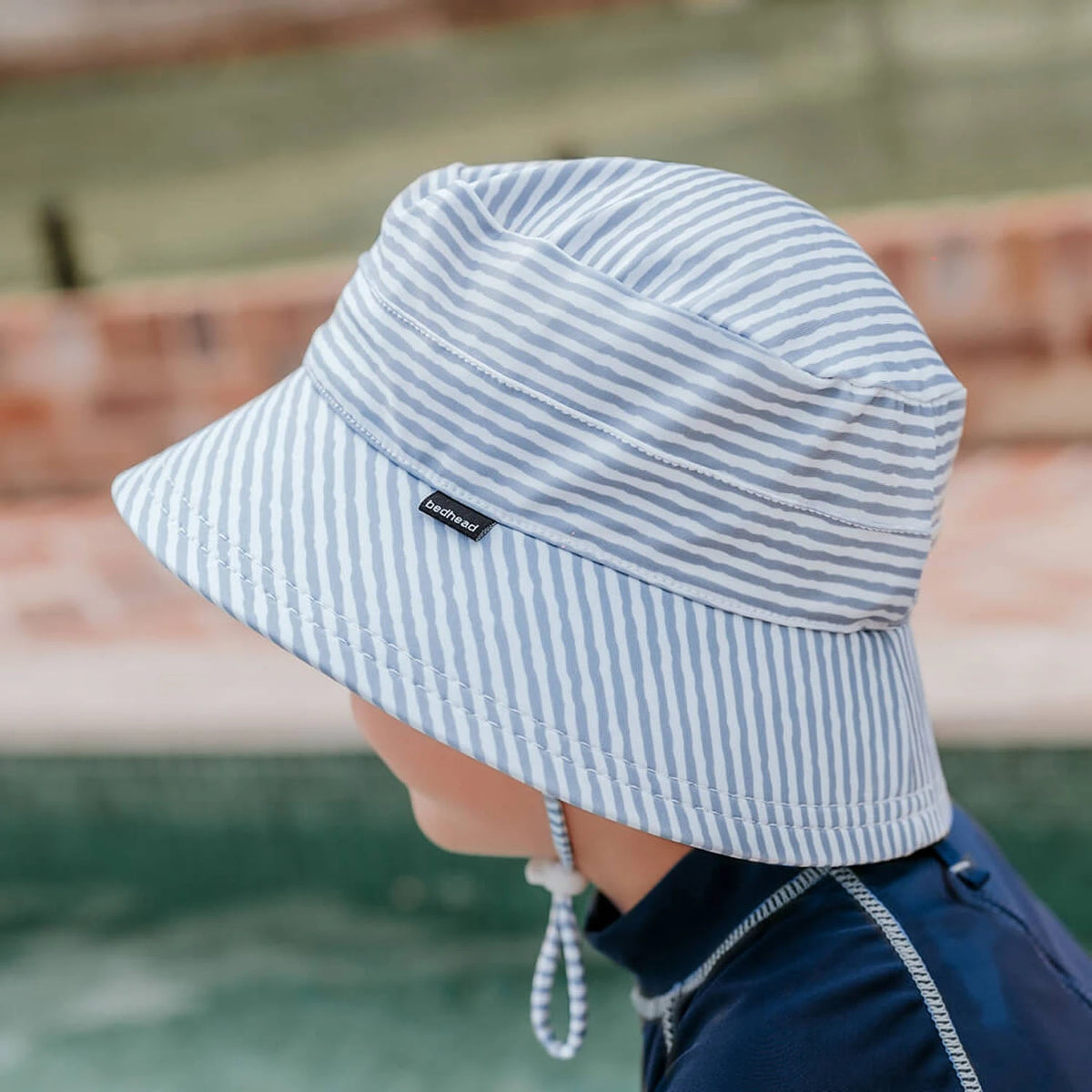 Bedhead Hats Classic Swim Bucket Beach Hat Stevie Stripe