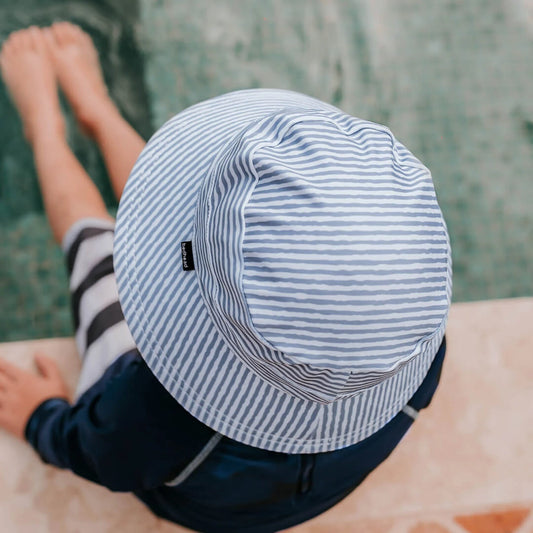 Bedhead Hats Classic Swim Bucket Beach Hat Stevie Stripe