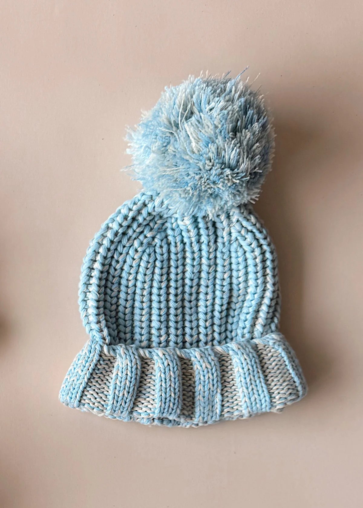 Freckles The Label Chunky Cotton Beanie Sky
