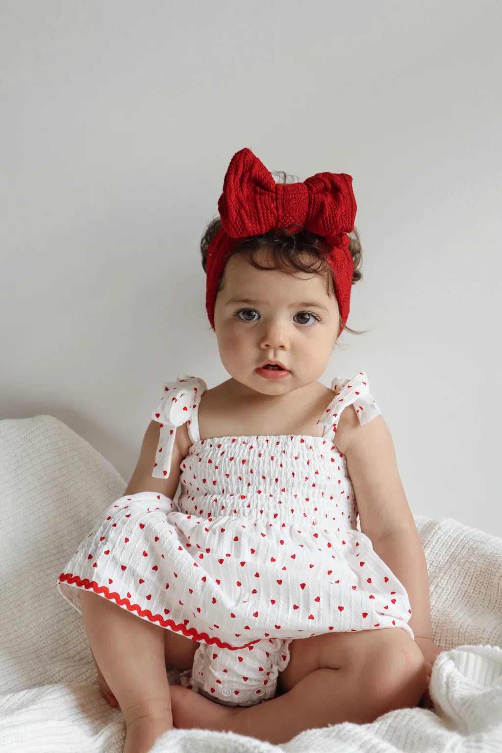 Blossom & Pear Red Ruby Crochet Topknot Headband PRE-ORDER