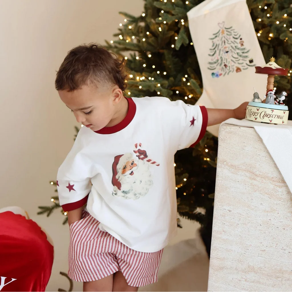 Blossom & Pear Vintage Santa Claus Slouch Tee PRE-ORDER