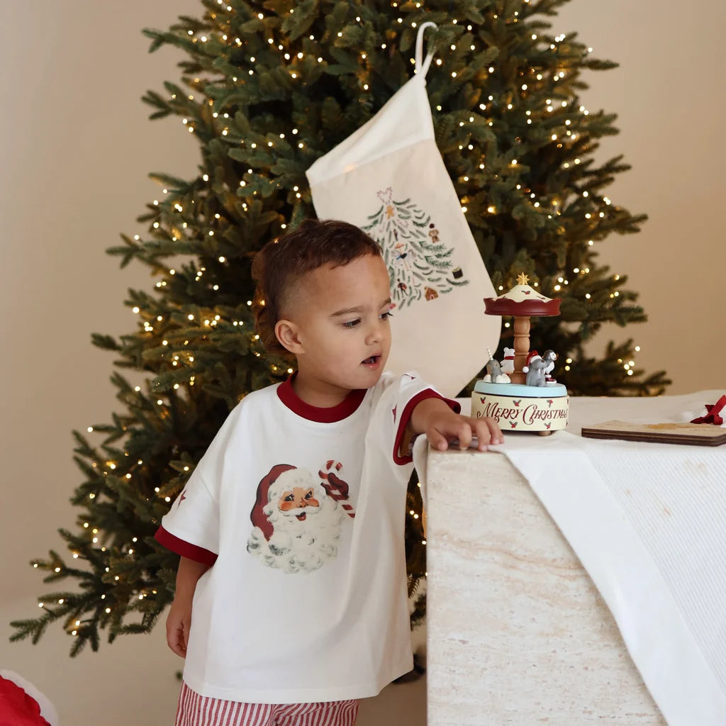 Blossom & Pear Vintage Santa Claus Slouch Tee PRE-ORDER