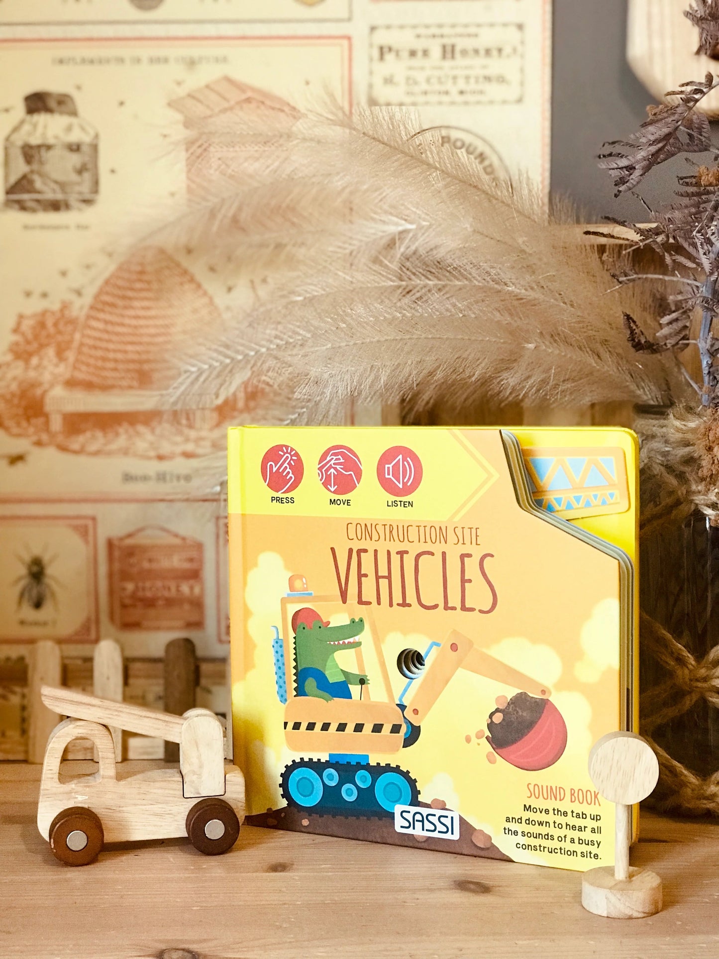 Sassi Sound Book Construction Site Vehicles