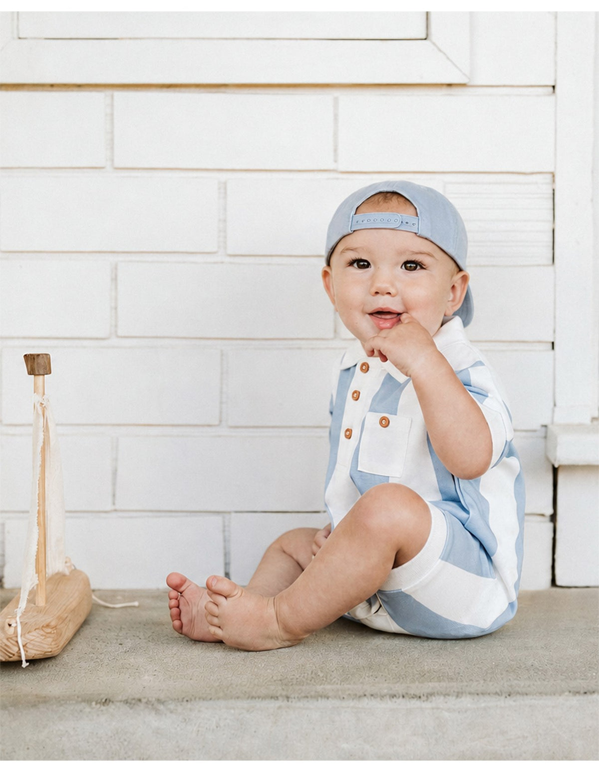 Bébé by Minihaha
 Max Stripe Rugby Romper