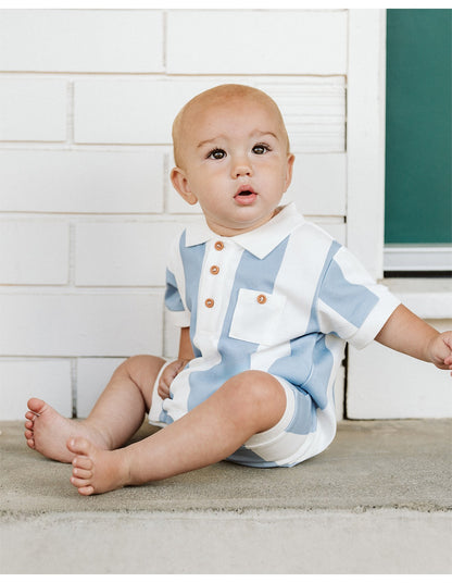 Bébé by Minihaha
 Max Stripe Rugby Romper