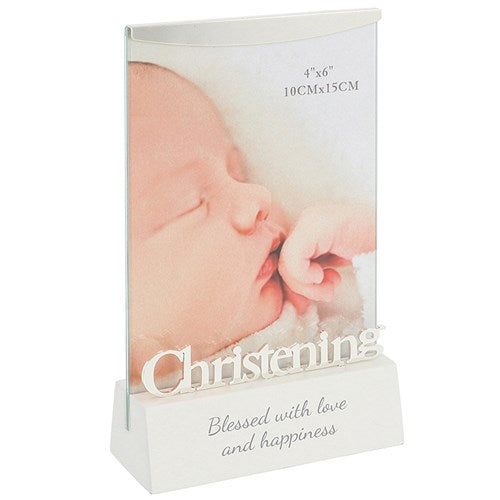 Russell Collection Christening 4x6" Shadow Photo Frame