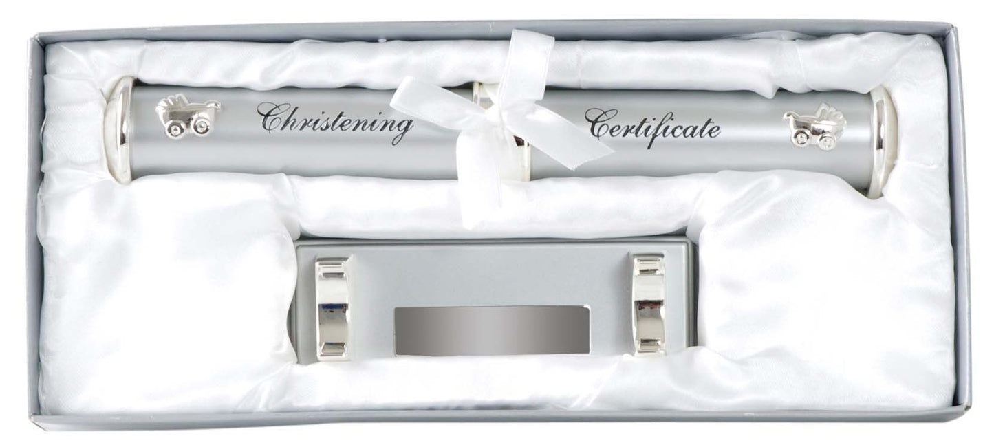 Russell Collection Christening Certificate Holder & Stand