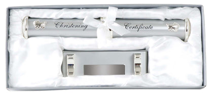 Russell Collection Christening Certificate Holder & Stand