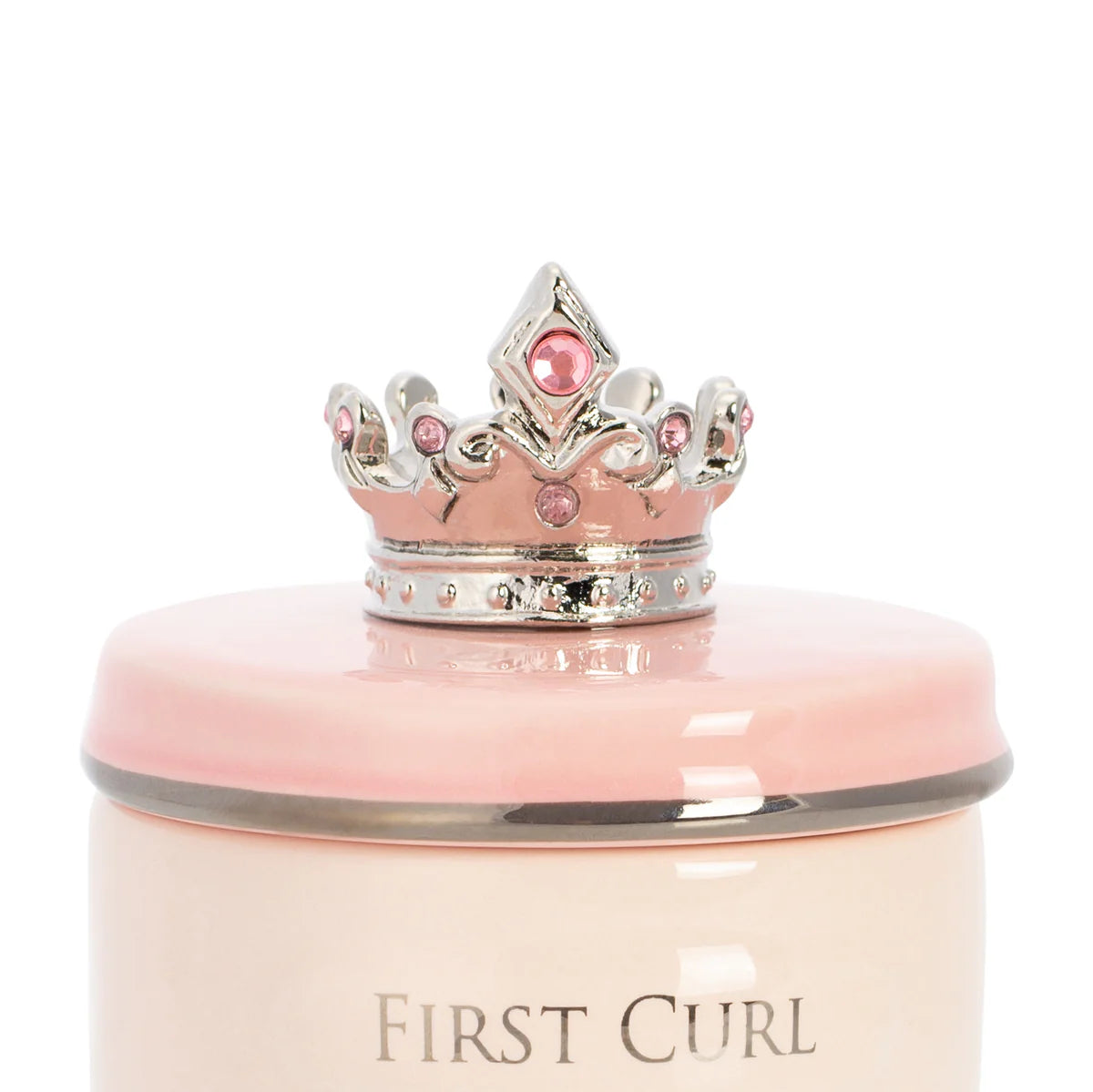 Demdaco Baby First Tooth & Curl Keepsake Box Pink