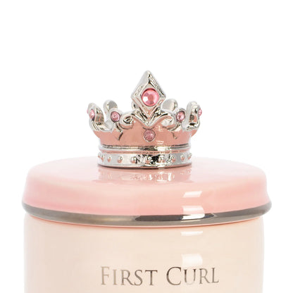 Demdaco Baby First Tooth & Curl Keepsake Box Pink