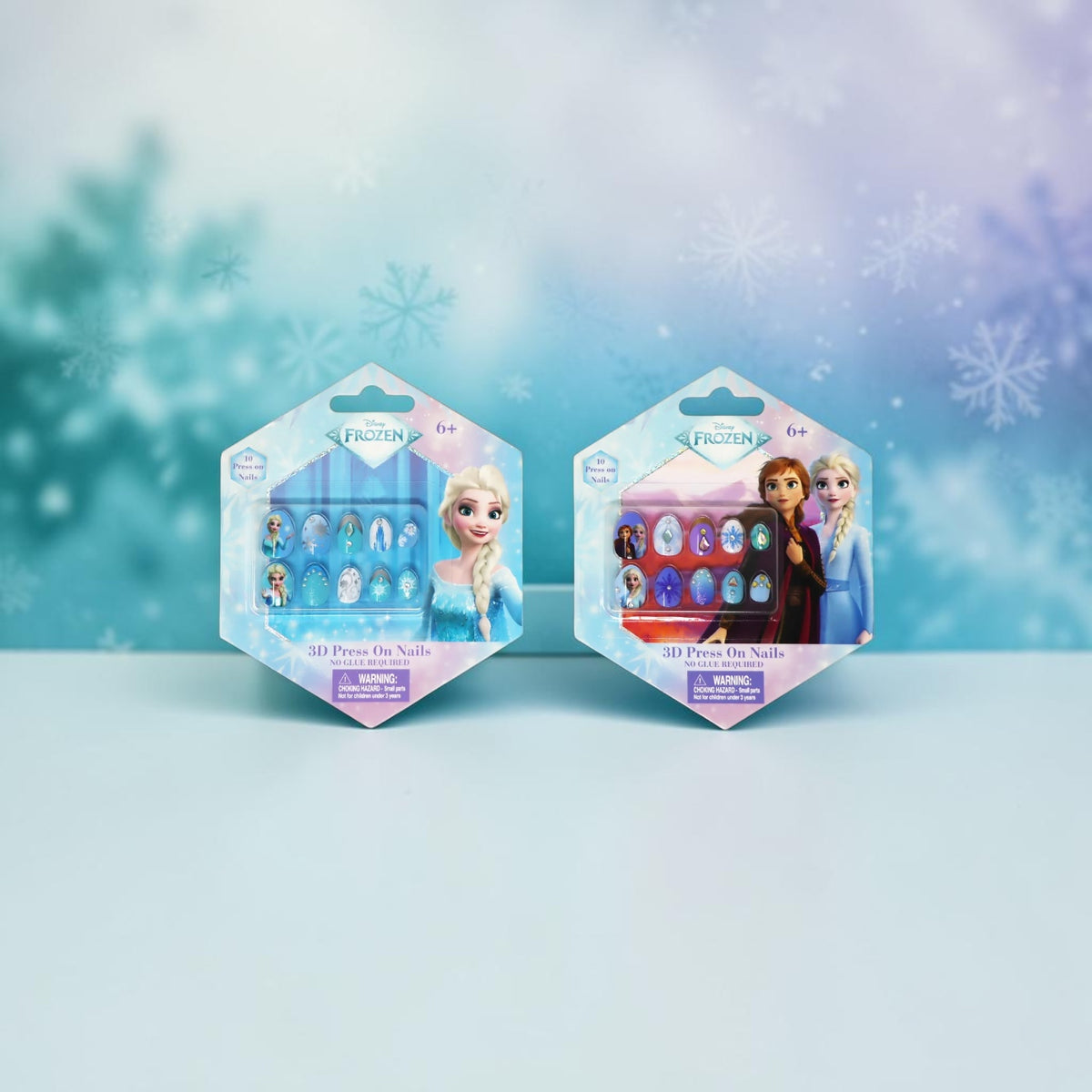 Pink Poppy Disney Frozen 3D Press On Nails