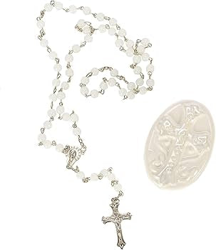 Demdaco Baby Trinket Box & Rosary