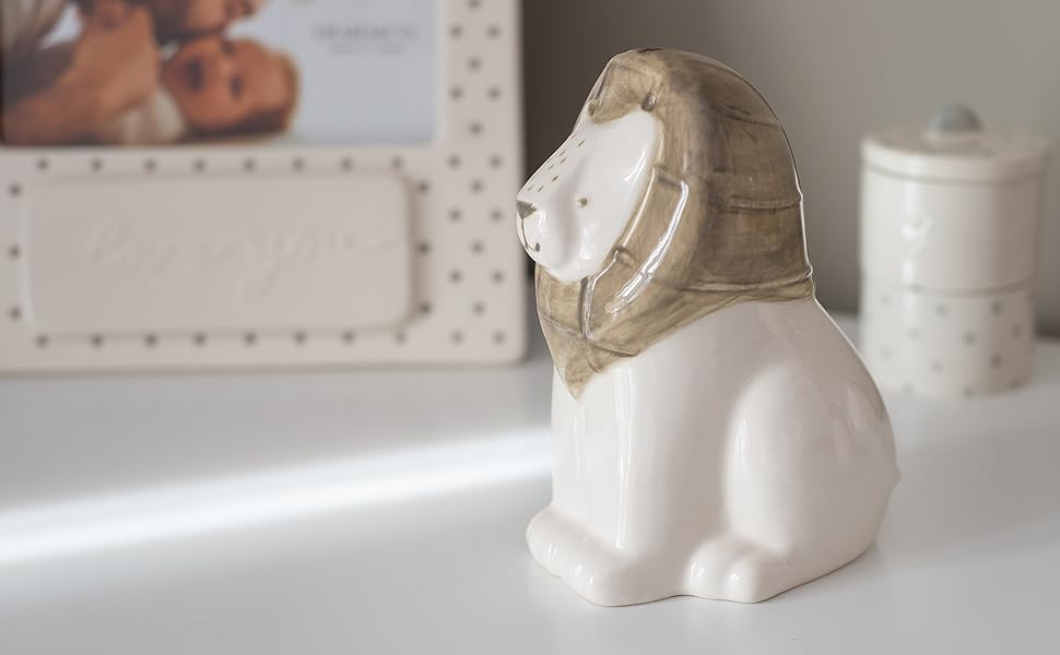 Demdaco Baby Leonard Lion Money Box