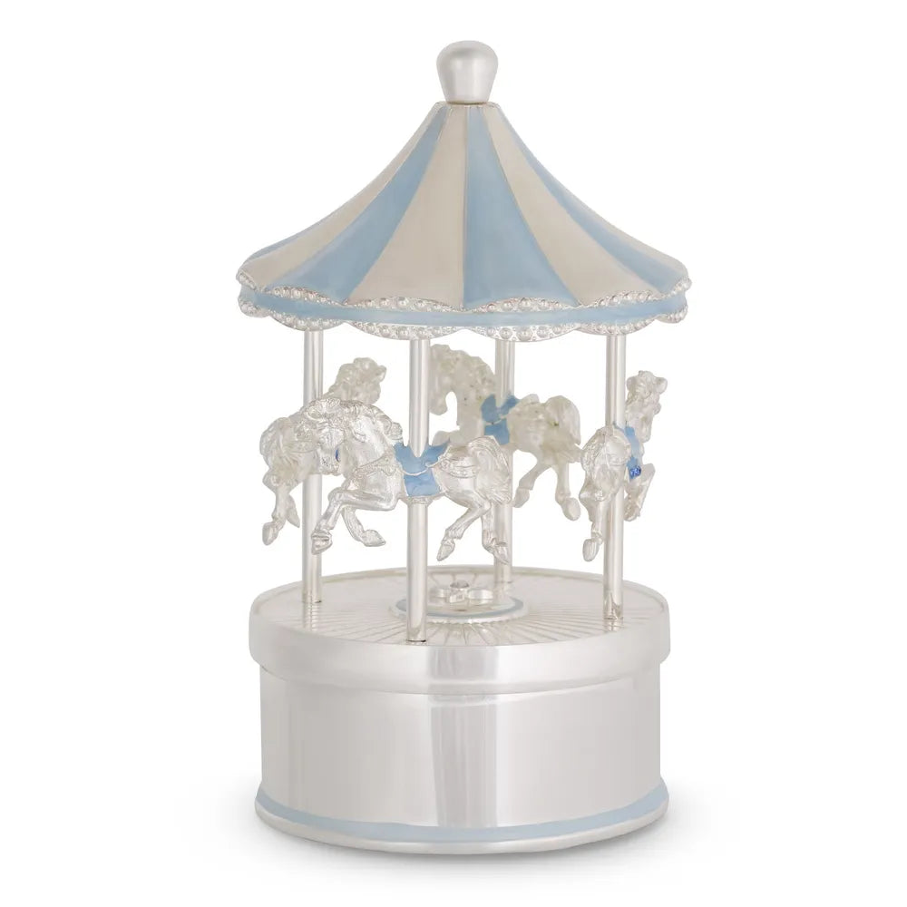 Russell Collection Blue Rocking Horse Carousel
