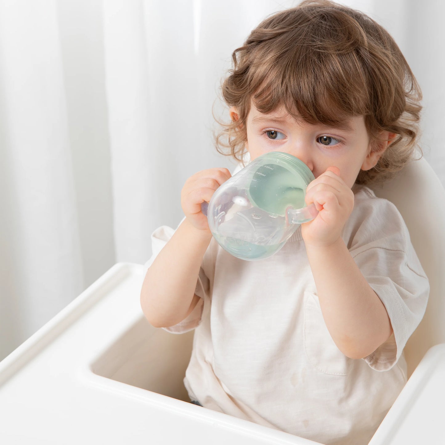 Living Textiles Silicone Sippy Cup Sage
