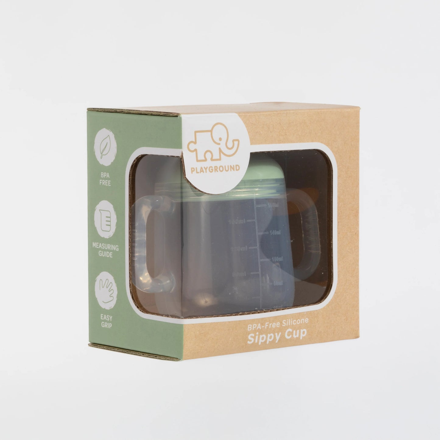 Living Textiles Silicone Sippy Cup Sage