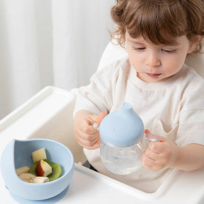 Living Textiles Silicone Sippy Cup Blue