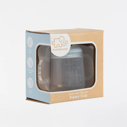 Living Textiles Silicone Sippy Cup Blue