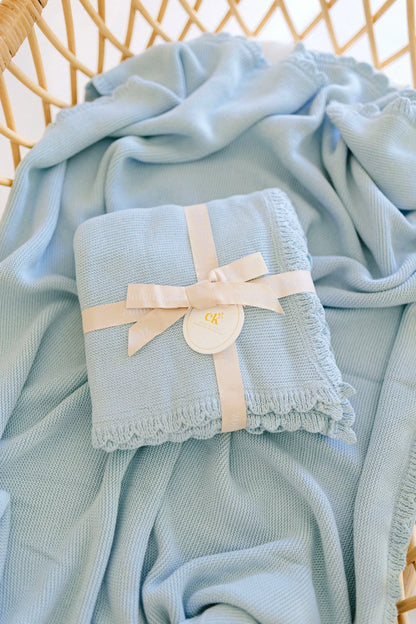 Confetti Kidz Heritage Knit Blanket Traditional Blue