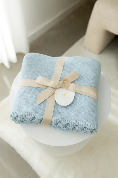 Confetti Kidz Heritage Knit Blanket Traditional Blue