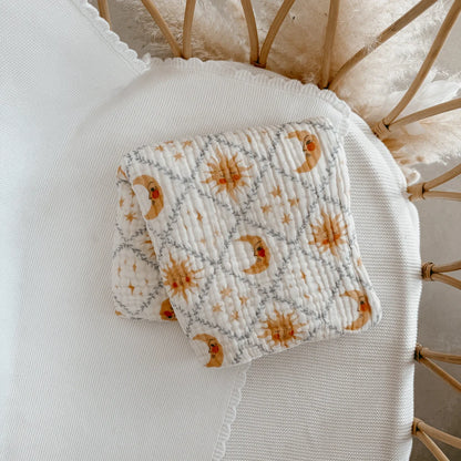 Blossom & Pear Heritage Muslin Blanket Celestial Skies