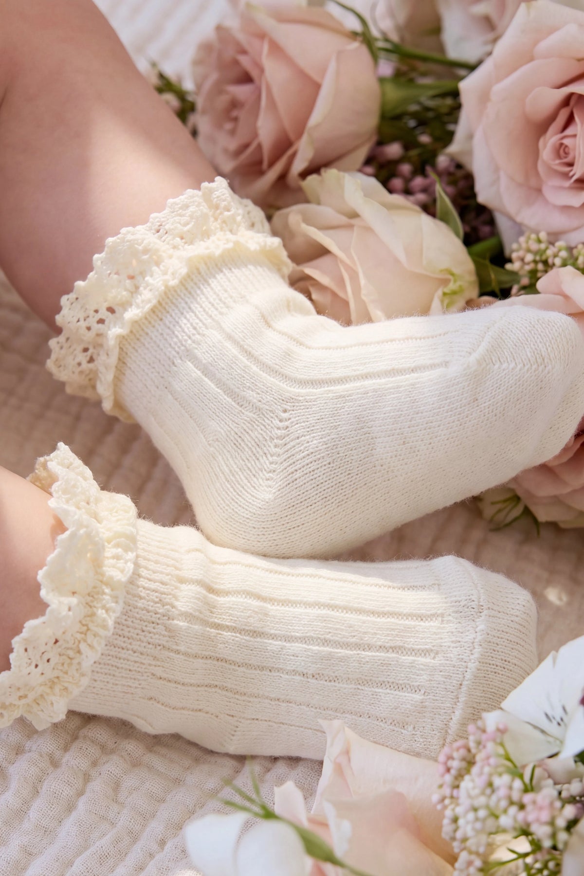 Jamie Kay Emily Ankle Socks Parchment