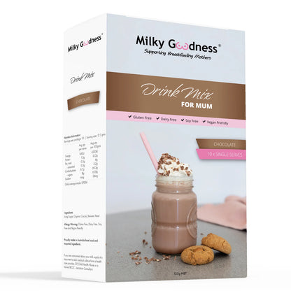 Milky Goodness Lactation Chocolate Drink Mix 10 Single Serves