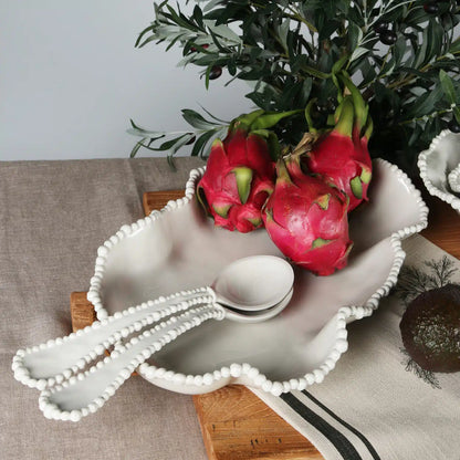 Le Forge Melamine Pearl Serving Dish Sand 44cm