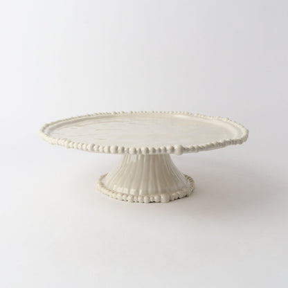 Le Forge Melamine Pearl Cake Stand Sand 35cm