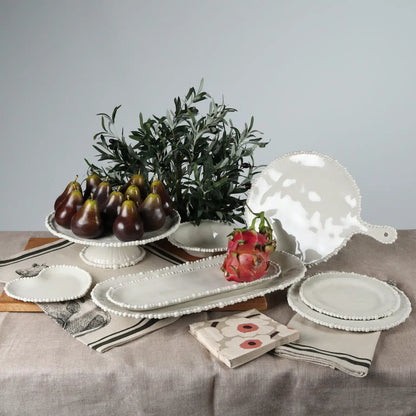 Le Forge Melamine Pearl Cake Stand Sand 35cm
