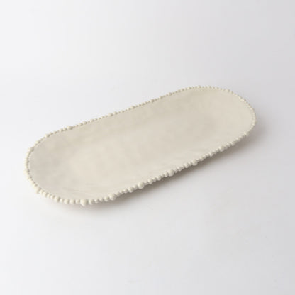 Le Forge Melamine Pearl Platter Sand 53cm