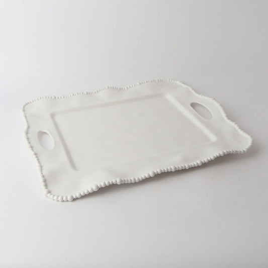 Le Forge Melamine Pearl Tray Sand 50cm