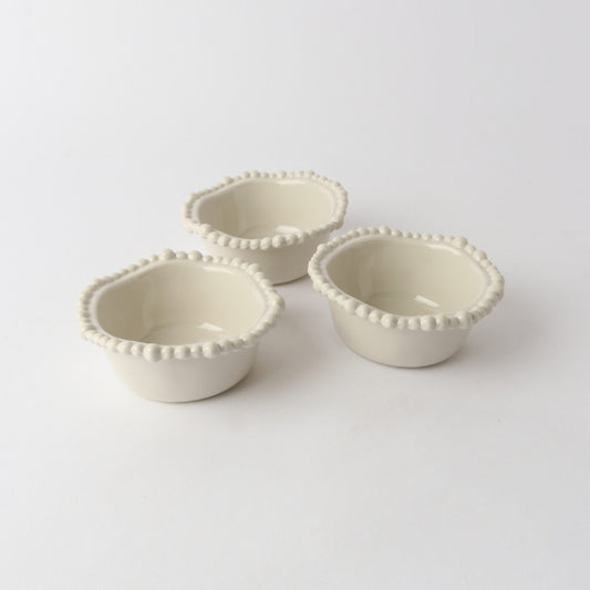 Le Forge Melamine Pearl Snack Bowl Sand 12cm