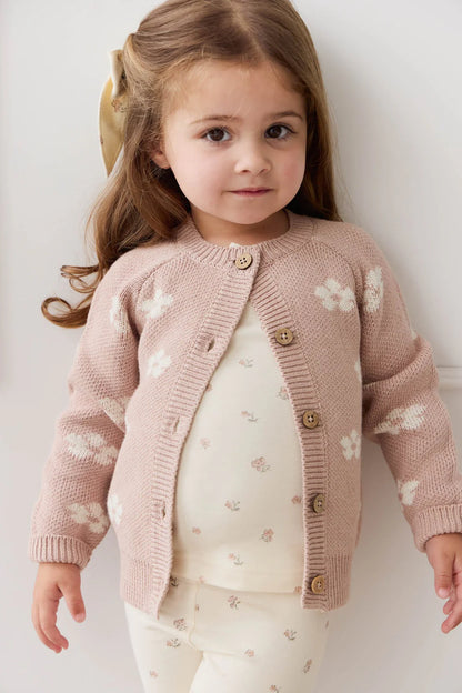 Jamie Kay Harper Cardigan Frankie Knit Rose