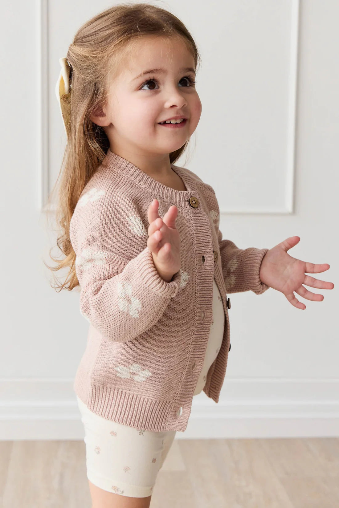 Jamie Kay Harper Cardigan Frankie Knit Rose