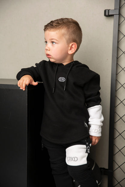 Cracked Soda Zack Hoodie Black/White