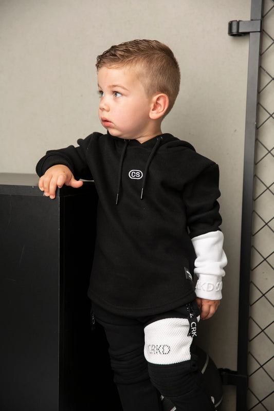 Cracked Soda Zack Hoodie Black/White