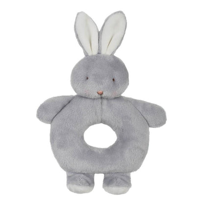 Bunnies By The Bay Grady Bunny Ring Rattle Grey